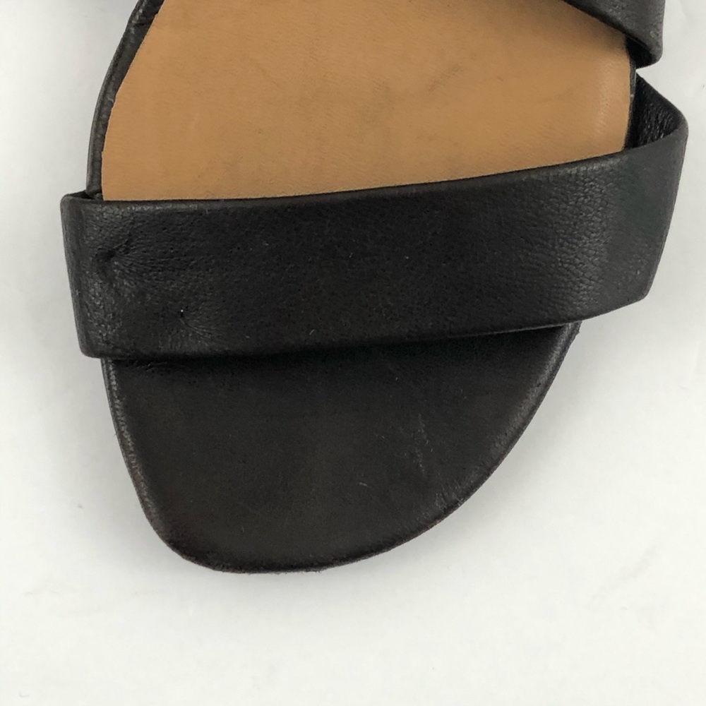 Audley London Sandals Womens 9.5 Brown Strappy Leather Cutout Heels Slingback - Picture 12 of 13